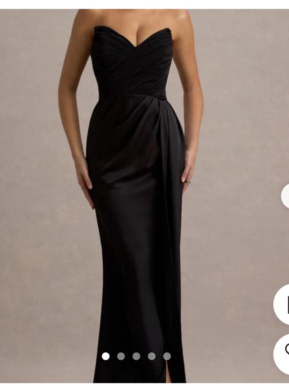 Club London Edel Black Bridesmaid dress